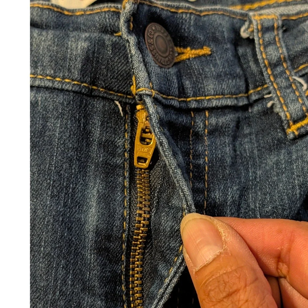 Levis 511 Slim Fit Dark Wash Denim Jeans W27 L27 Blue 5511-D3W 319